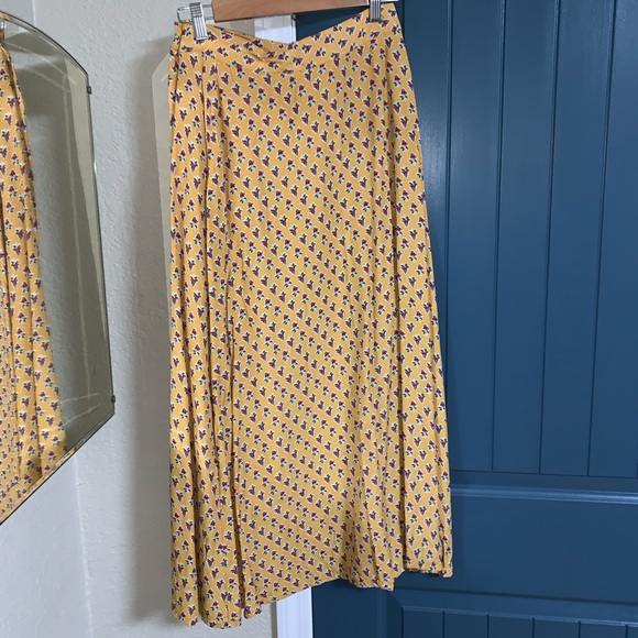 Vintage Breeches long floral print wrap skirt Sml - Picture 5 of 8